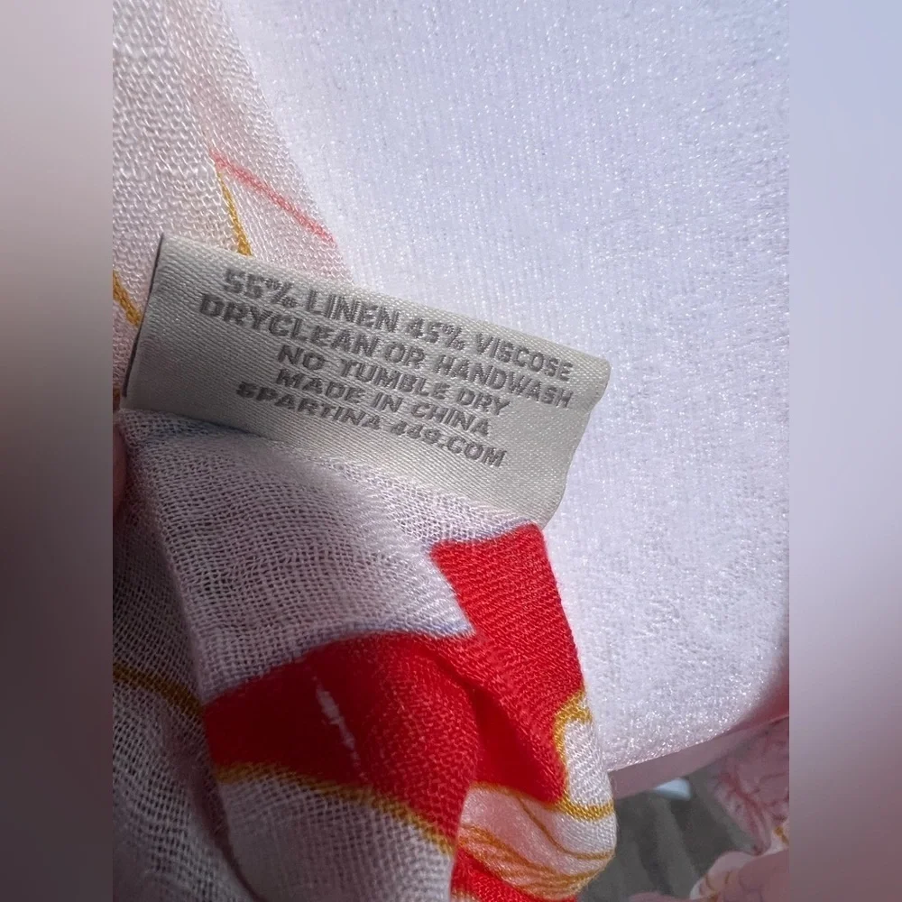 Spartina 449 Floral Linen Blend Scarf